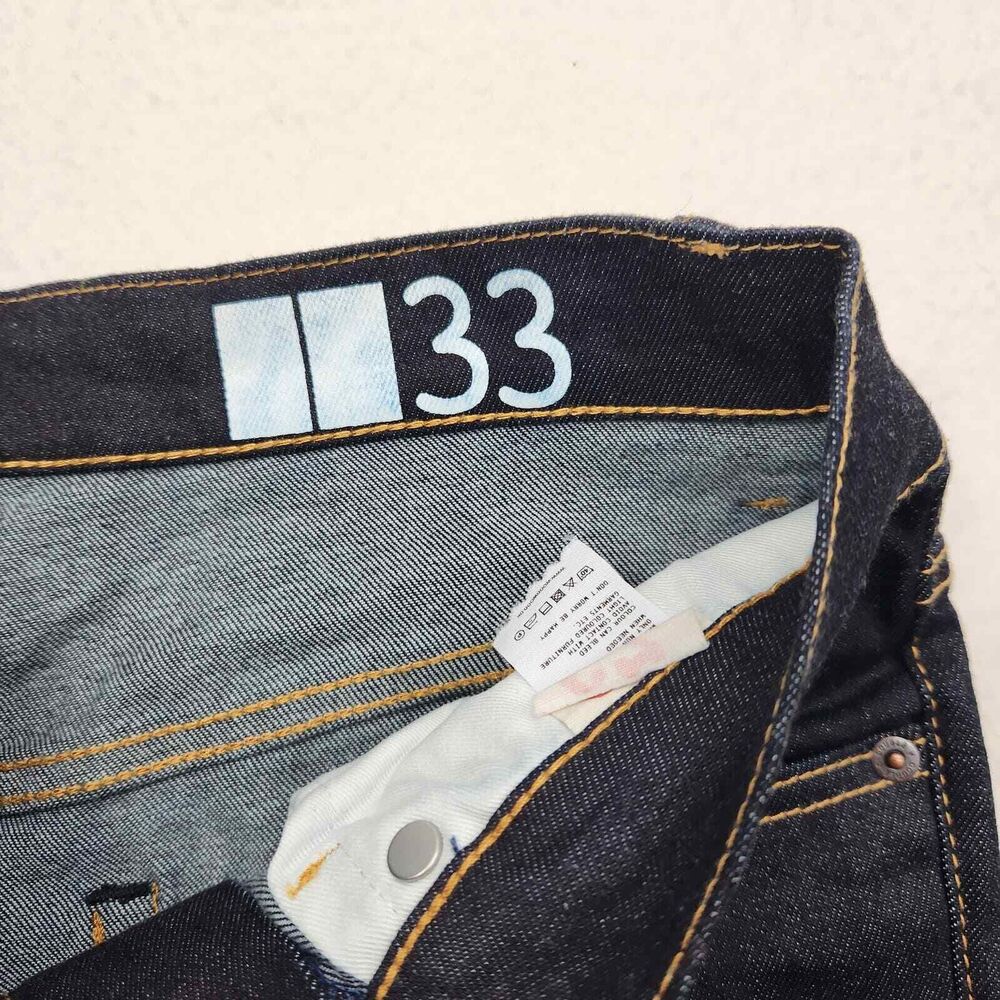 Men's Straight Leg Stretch Jeans 29x31 Dark Indigo Wash Slim Fit NWT Wood Wood - Picture 11 of 14